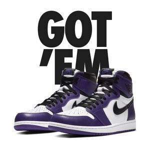 Jordan 1 Court Purple